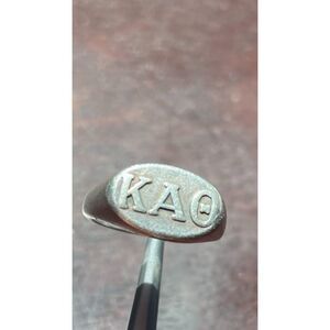 VTG. Rare Sorority Ring Kappa Alpha Theta Sterling Ring Signet Ring Sz.3.75 .925